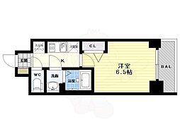 プレサンス広小路通葵 1Kの間取図画像