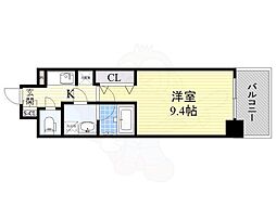 プライムアーバン泉 1Kの間取図画像