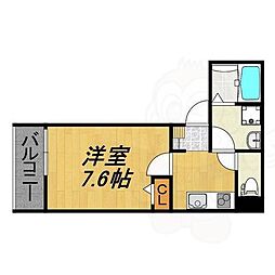 LECOCON一宮VII 1Kの間取図画像
