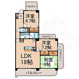 フォンテーヌ神山 5階/-