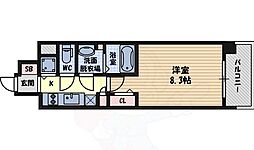 プレサンス錦ラウム 1Kの間取図画像