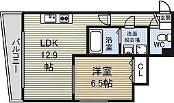 ラファサード 1LDKの間取図画像