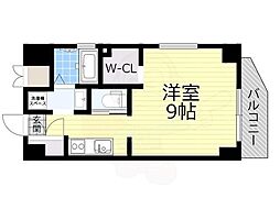 ADUSAY 1Kの間取図画像