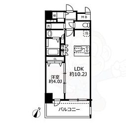 アドバンス名古屋モクシー 1LDKの間取図画像