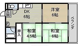 シャトー共栄 4階/-