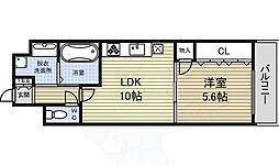 ブラストレジデンス 1LDKの間取図画像
