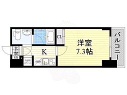 ライブコート泉 1Kの間取図画像