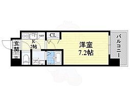 UURコート名古屋名駅 1Kの間取図画像