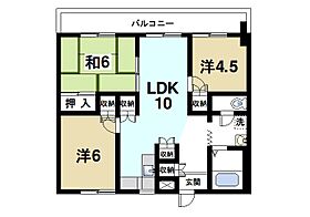 奈良県天理市田井庄町（賃貸マンション3LDK・2階・64.80㎡） その2