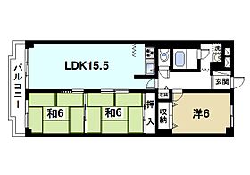 藤和奈良ハイタウンII  ｜ 奈良県奈良市三条町（賃貸マンション3LDK・3階・80.00㎡） その2