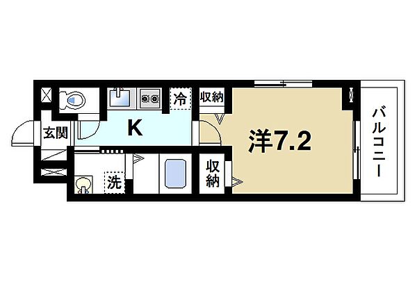奈良県桜井市大字戒重(賃貸アパート1K・3階・27.02㎡)の写真 その2