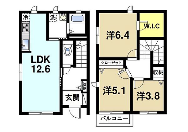 3ＬＤＫの間取りです