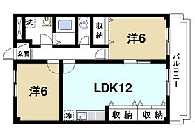 奈良県桜井市大字西之宮（賃貸マンション2LDK・3階・56.51㎡） その2