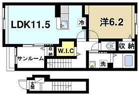 グレイス大和小泉  ｜ 奈良県大和郡山市小泉町（賃貸アパート1LDK・2階・50.96㎡） その2