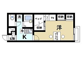 京都府木津川市木津清水68（賃貸アパート1K・2階・21.81㎡） その2