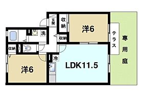 ジェイアール郡山A  ｜ 奈良県大和郡山市野垣内町（賃貸アパート2LDK・1階・53.45㎡） その2