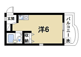 シティパレスあやめ池P-7  ｜ 奈良県奈良市あやめ池南2丁目（賃貸マンション1R・1階・19.28㎡） その2