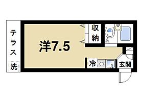 シティパレスあやめ池P-7  ｜ 奈良県奈良市あやめ池南2丁目（賃貸マンション1R・1階・19.95㎡） その2