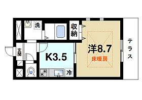 アムールHalekulani（ハレクラニ）  ｜ 奈良県奈良市平松4丁目（賃貸アパート1K・1階・33.12㎡） その2