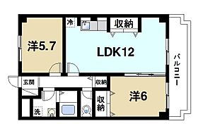 グレイス宮ノ森  ｜ 奈良県奈良市東九条町（賃貸マンション2LDK・2階・56.07㎡） その2