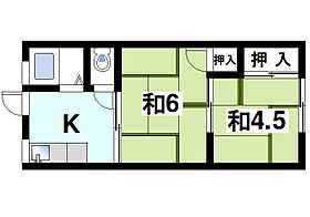 奈良県奈良市大宮町4丁目（賃貸マンション2K・2階・30.69㎡） その2