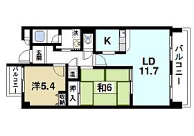 ミリアドリーブス群山  ｜ 奈良県奈良市三条桧町（賃貸マンション2LDK・4階・60.08㎡） その2