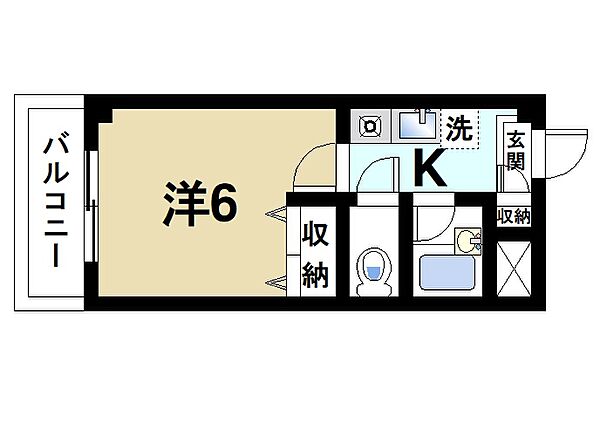 サンフェアリー ｜奈良県奈良市東寺林町(賃貸マンション1K・3階・18.60㎡)の写真 その2