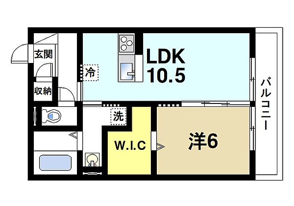 グランデ ｜奈良県奈良市大安寺7丁目(賃貸アパート1LDK・3階・45.04㎡)の写真 その2