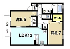 ルミエール南生駒II  ｜ 奈良県生駒市小瀬町（賃貸アパート2LDK・1階・62.10㎡） その2