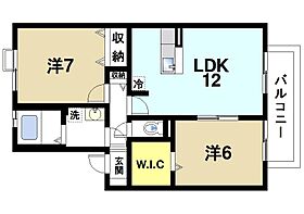 ヴェルジェIII  ｜ 奈良県奈良市大安寺町（賃貸アパート2LDK・2階・59.38㎡） その2