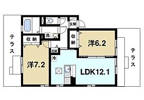 奈良県奈良市法華寺町（賃貸アパート2LDK・1階・57.93㎡） その2