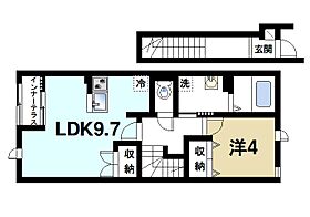 サンク・エール  ｜ 奈良県生駒市東松ケ丘（賃貸マンション1LDK・2階・42.81㎡） その2