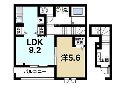 間取り：1LDK