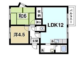 奈良県奈良市左京1丁目（賃貸アパート2LDK・1階・52.00㎡） その2