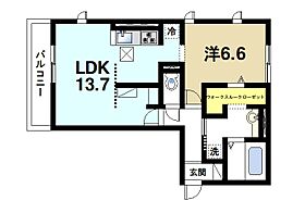 Cuore 都跡  ｜ 奈良県奈良市四条大路5丁目（賃貸アパート1LDK・1階・50.41㎡） その2