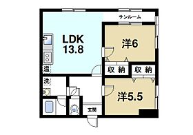 京都府木津川市木津南後背（賃貸マンション2LDK・3階・56.70㎡） その2