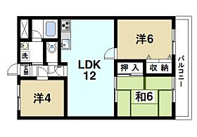 ウェルアップII  ｜ 奈良県奈良市鶴舞西町（賃貸マンション3LDK・2階・58.80㎡） その2