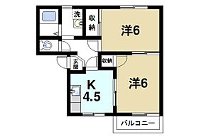 サンモール竜王  ｜ 奈良県奈良市西大寺竜王町1丁目（賃貸アパート2K・1階・43.00㎡） その2