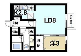 サンロイヤルII  ｜ 奈良県生駒市東菜畑1丁目（賃貸アパート1LDK・1階・35.30㎡） その2