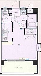 ピュアドームステイツ博多 ワンルームの間取図画像