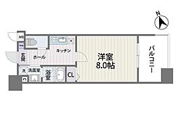 S-FORT福岡県庁前 1Kの間取図画像