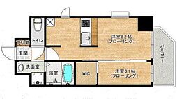 ネストピア博多駅前2 1LDKの間取図画像