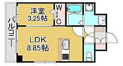 マルコビル平尾 1LDKの間取図画像
