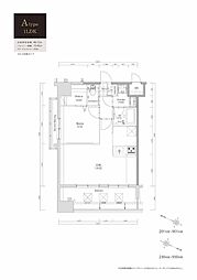 エンクレスト博多イーストパーク 1LDKの間取図画像