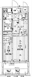 グランフォーレ博多駅東プレミア 1LDKの間取図画像