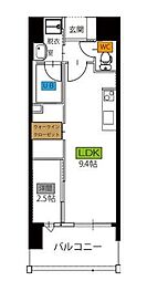 ベイグランデ 1LDKの間取図画像