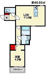 間取図画像 1LDK