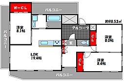 間取図画像 3LDK