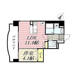 ナウヴィレッジ松島2 1LDKの間取図画像