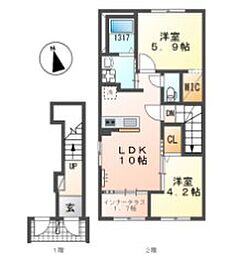仮)三苫3丁目新築アパート 2階